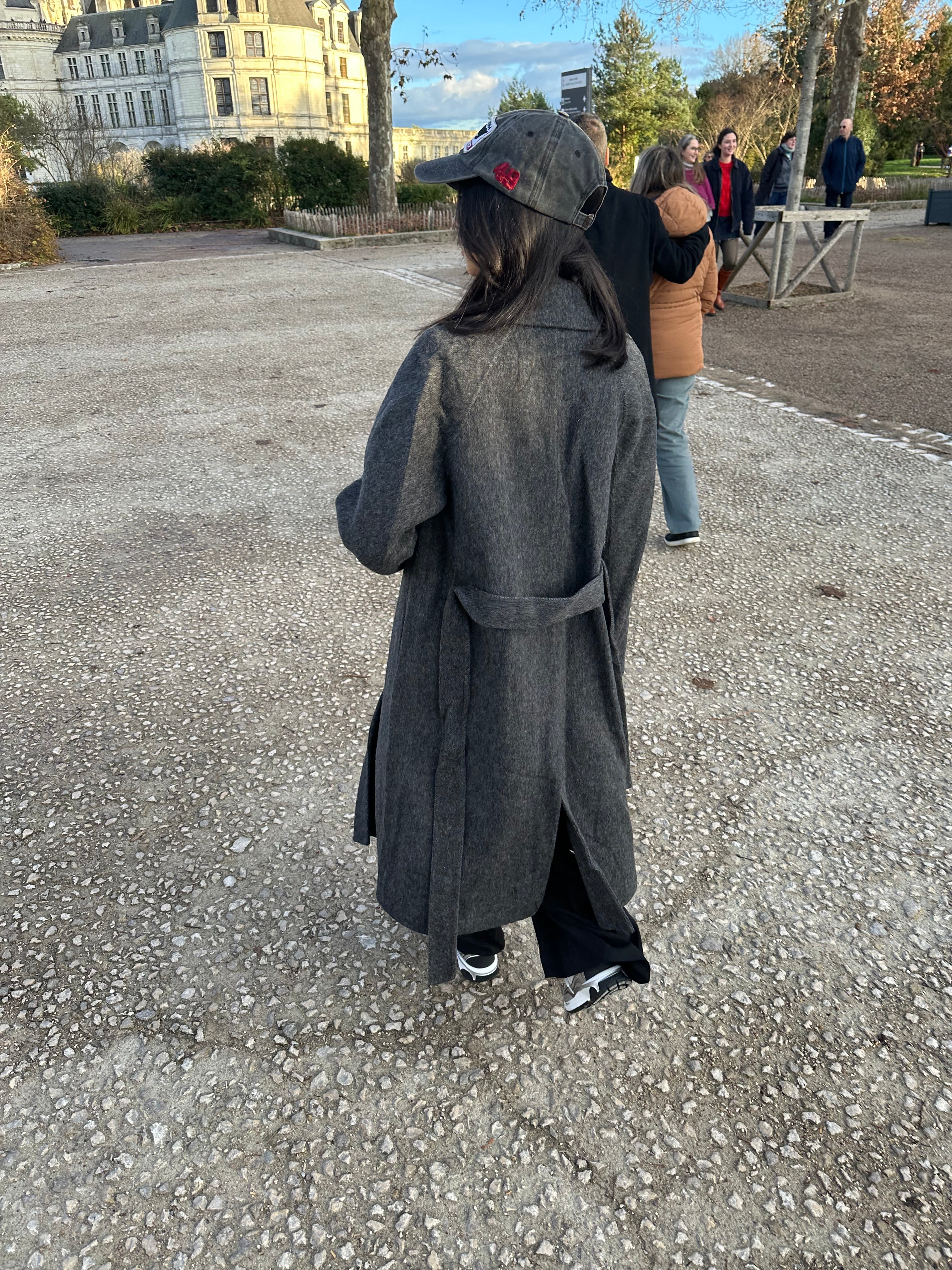 Manteau long 60% laine