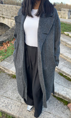 Manteau long 60% laine