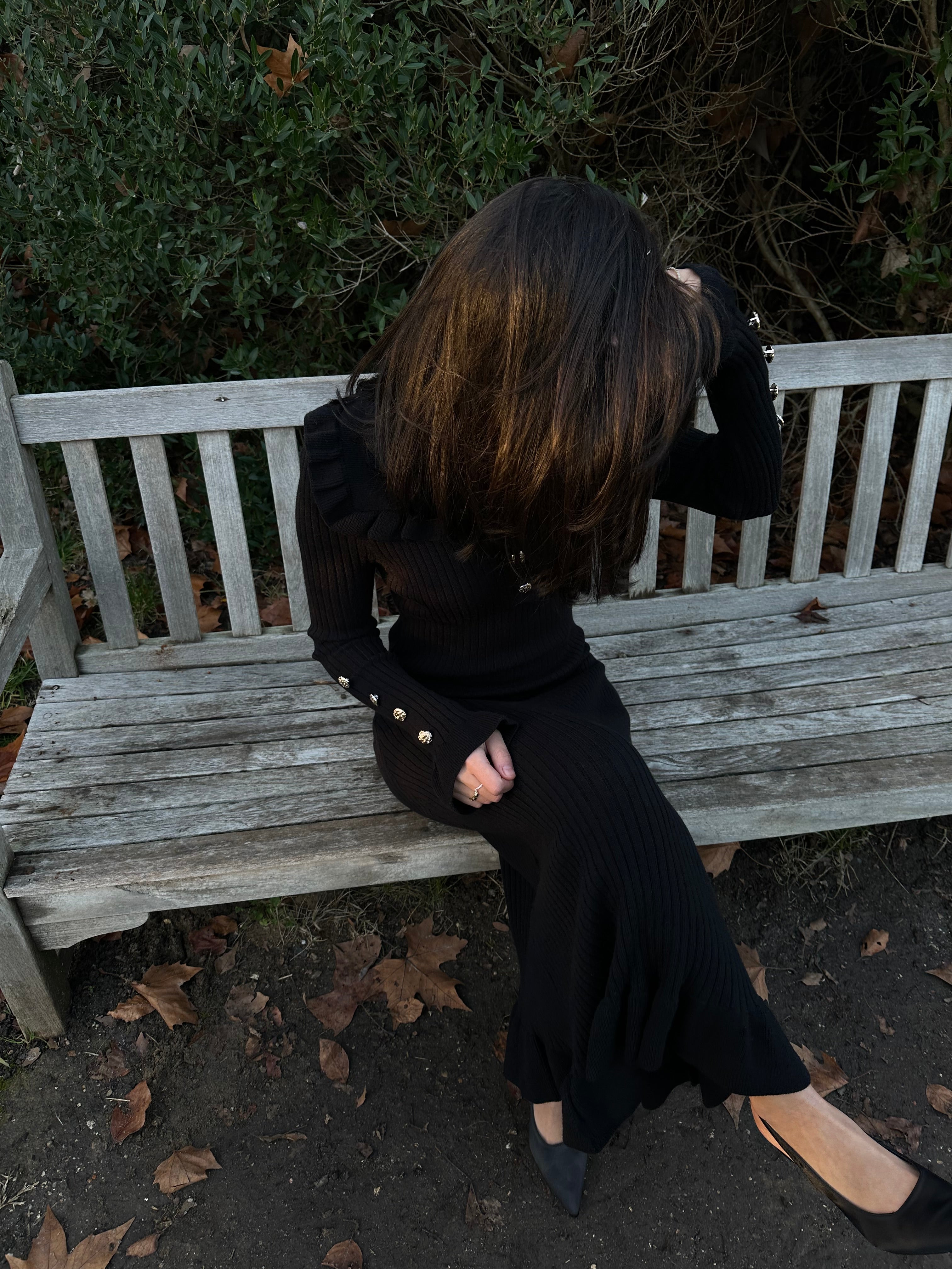 Robe à volants en maille