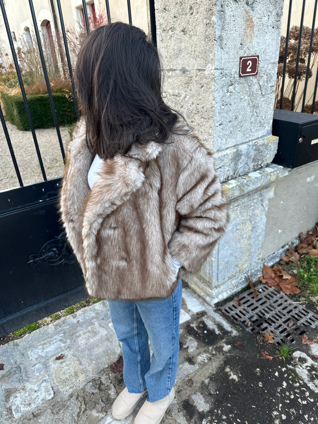 Fourrure beige