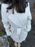 Manteau long 60% laine