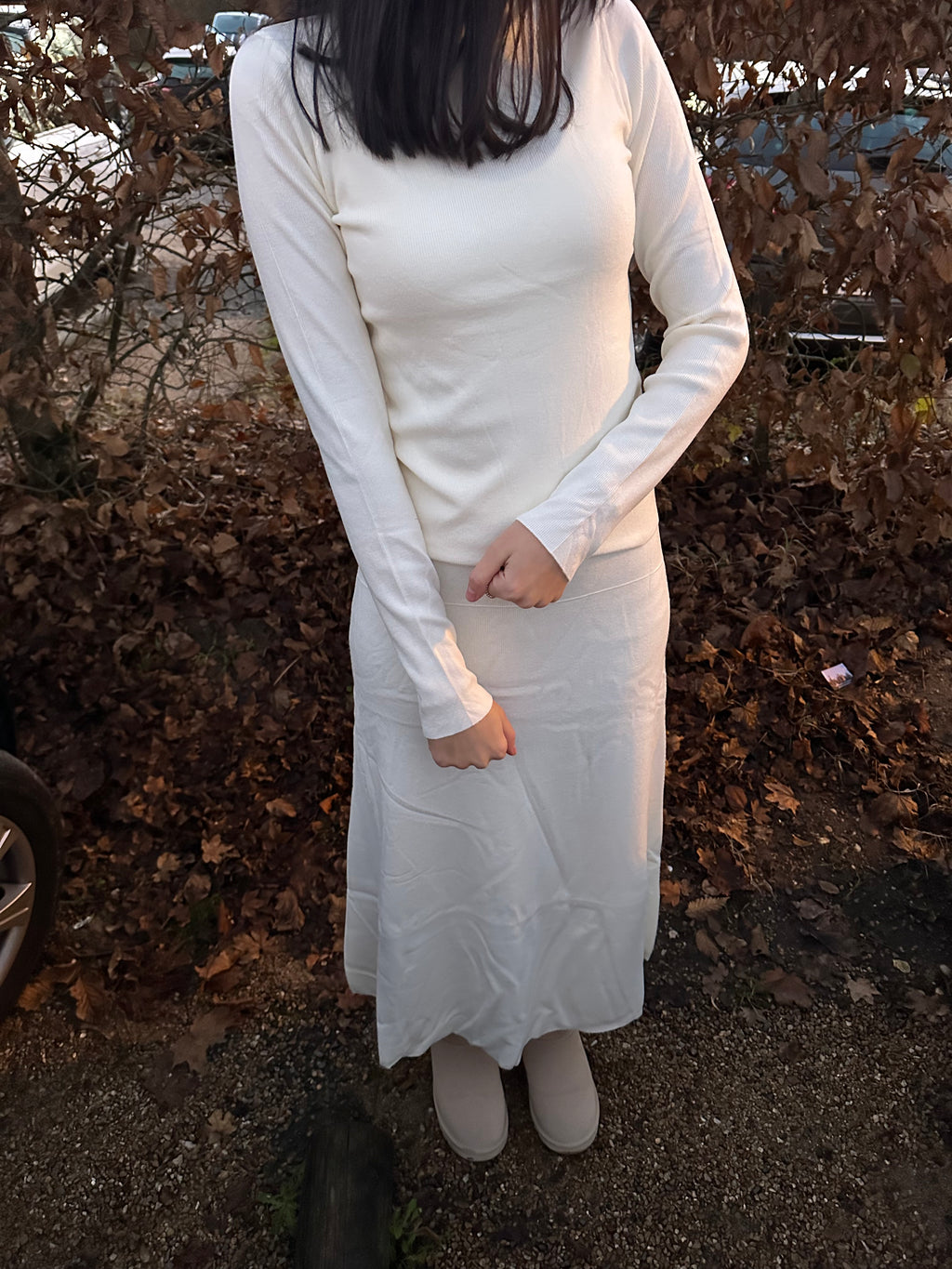 Ensemble jupe en maille