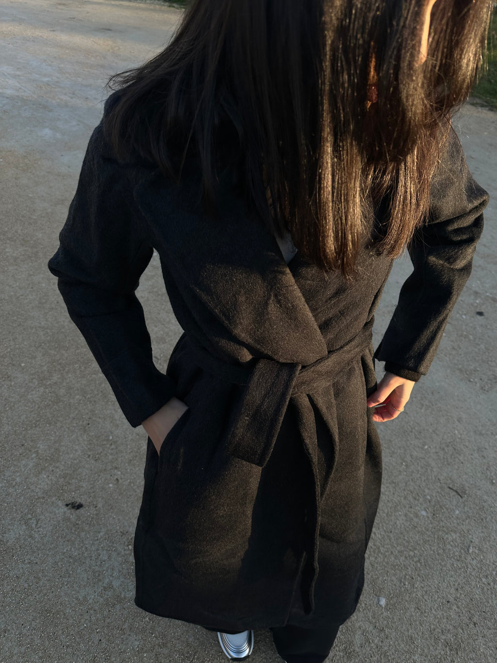 Manteau long 60% laine